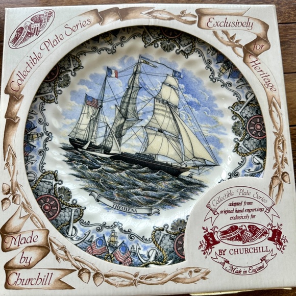 NEW IN BOX Churchill Currier & Ives Tall Ships - Set of 3 - Picture 13 of 16